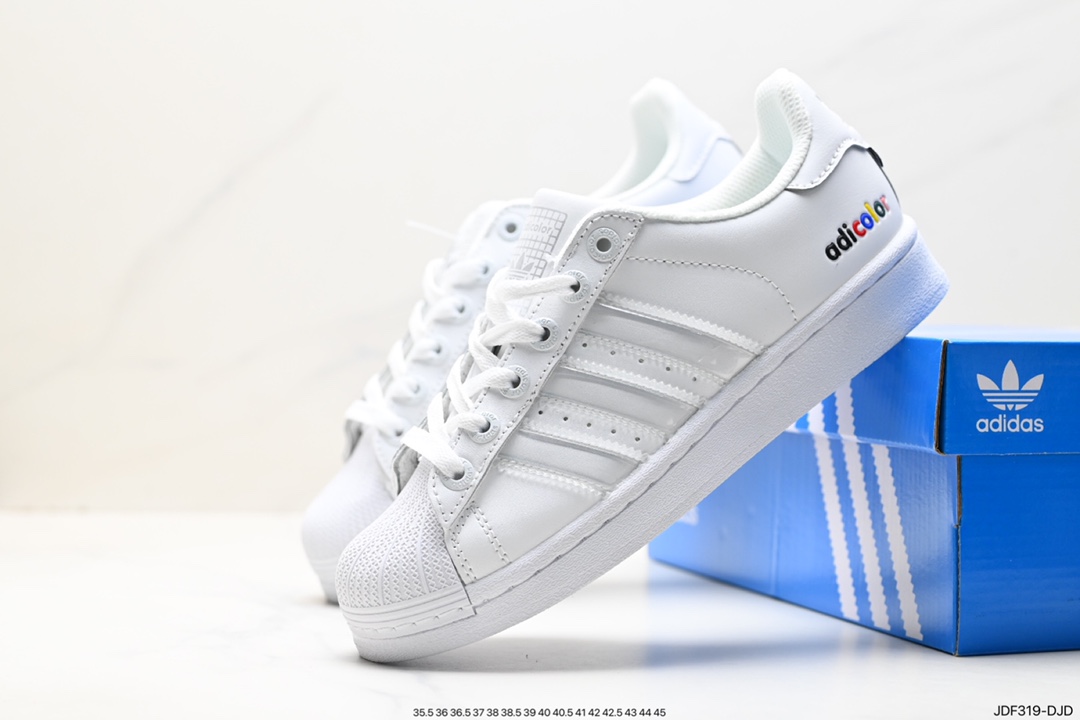 125 阿迪达斯Adidas三叶草 Originals Superstar Pride RM贝壳头板鞋 C77124