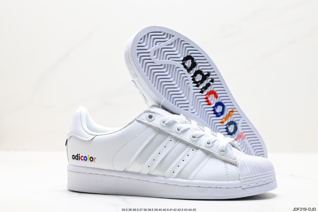 125 阿迪达斯Adidas三叶草 Originals Superstar Pride RM贝壳头板鞋 C77124