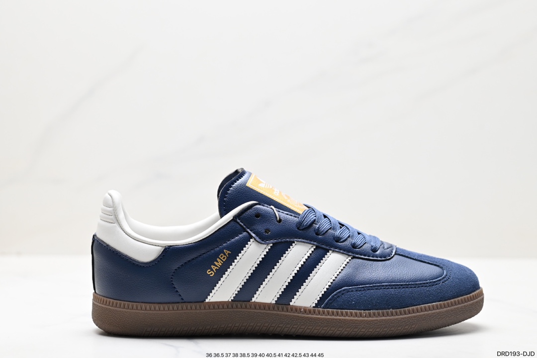 110 阿迪达斯三叶草Adidas Originals Samba Vegan OG”SPD“桑巴舞板鞋 ID2056