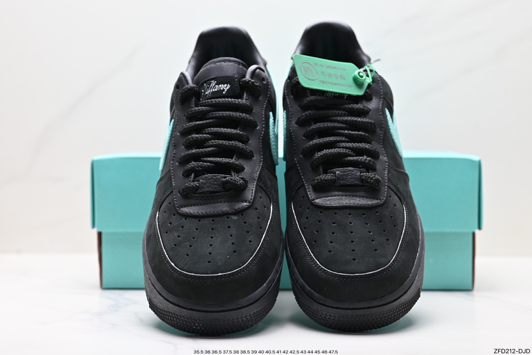 280 Nike Air Force 1 Low SP"1837"空军一号经典低帮百搭休闲运动板鞋“联名黑蒂芙尼蓝”DZ1382-001