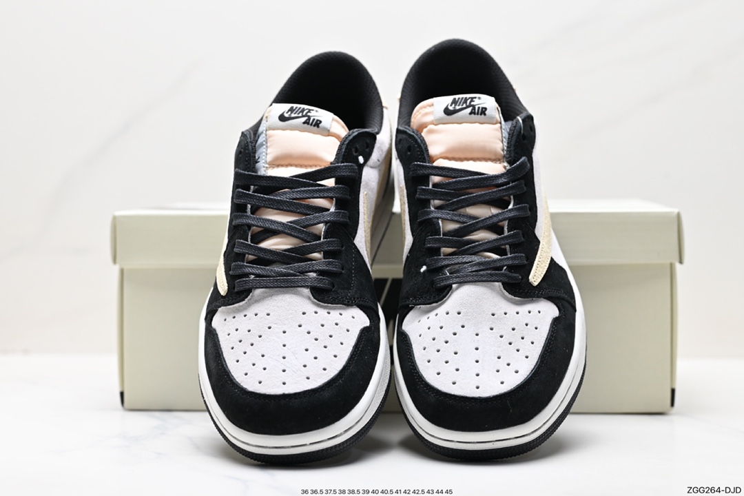 290 Travis Scott x Nike Air Jordan 1 Low OG SP"Black/Green Toe"AJ1乔丹一代篮球鞋 DM7866-676