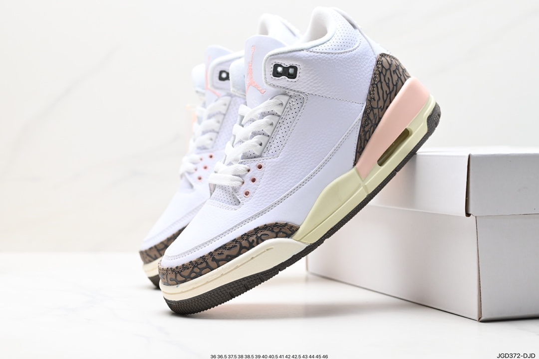 180 Air Jordan 3 Retro ”Hide and Sneak“ 白灰棕 DA3595-100