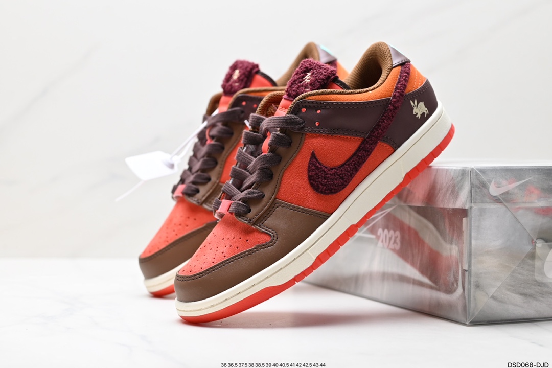 100 耐克Nike SB Dunk Low”Year of the Rabbit“扣篮系列板鞋“浅棕米白穗兔”FD4203-161