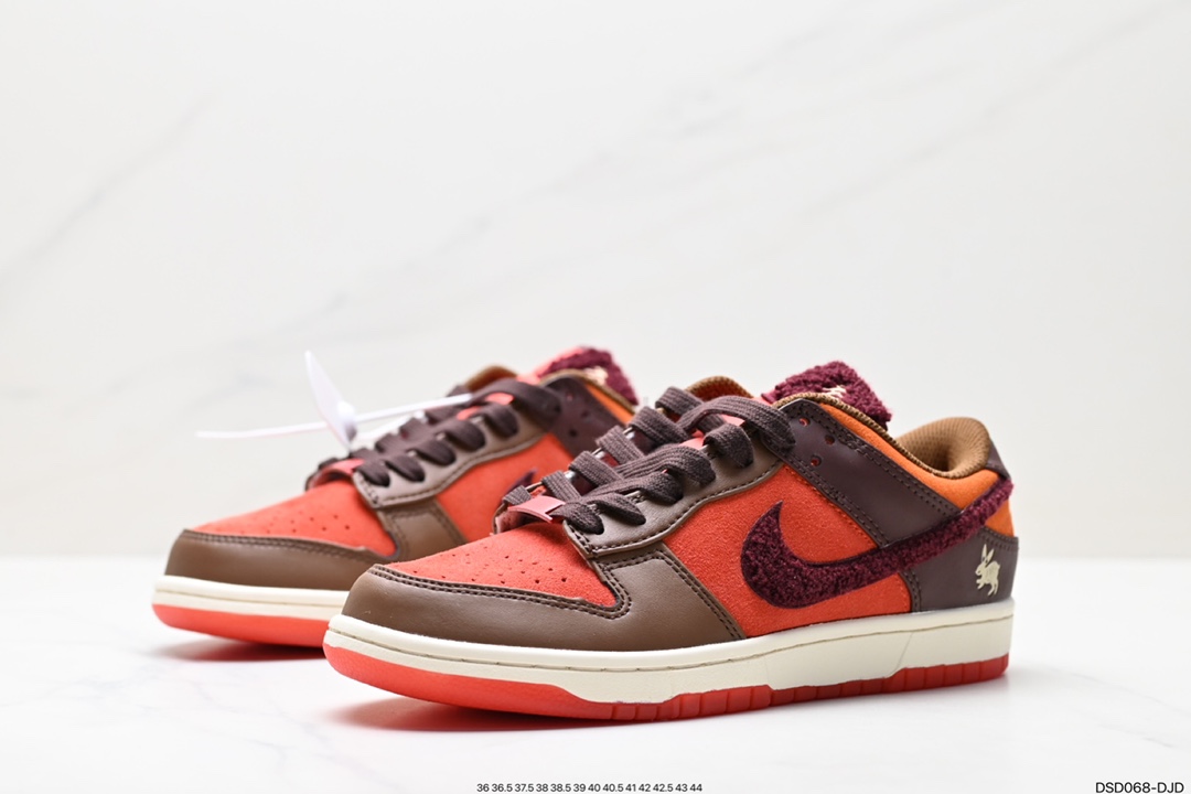 100 耐克Nike SB Dunk Low”Year of the Rabbit“扣篮系列板鞋“浅棕米白穗兔”FD4203-161