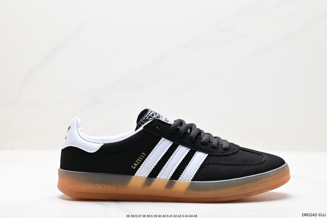 110 阿迪达斯Adidas Originals Gazelle Indoor 三叶草复古防滑耐磨低帮板鞋 H06259