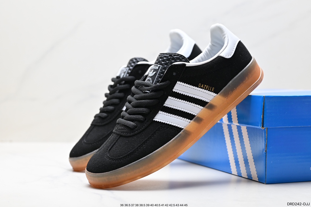 110 阿迪达斯Adidas Originals Gazelle Indoor 三叶草复古防滑耐磨低帮板鞋 H06259