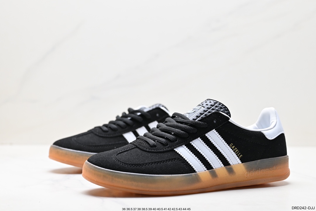 110 阿迪达斯Adidas Originals Gazelle Indoor 三叶草复古防滑耐磨低帮板鞋 H06259