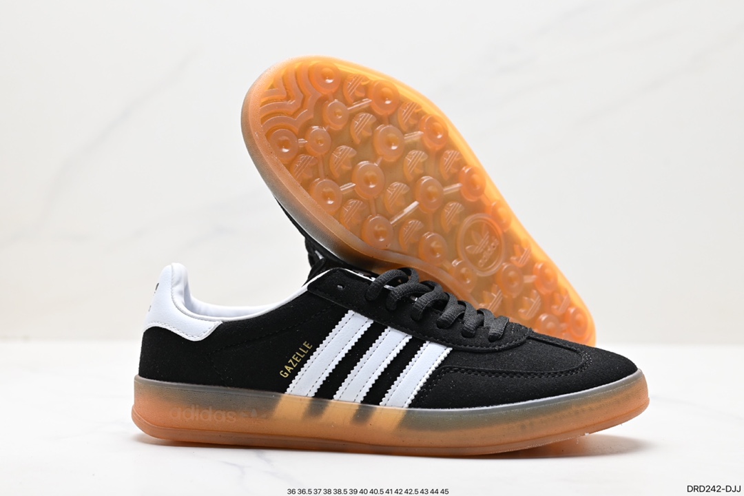 110 阿迪达斯Adidas Originals Gazelle Indoor 三叶草复古防滑耐磨低帮板鞋 H06259