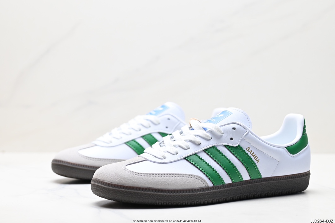 130 阿迪达斯三叶草Adidas Originals Samba Vegan OG”SPD“桑巴舞板鞋 IG1024