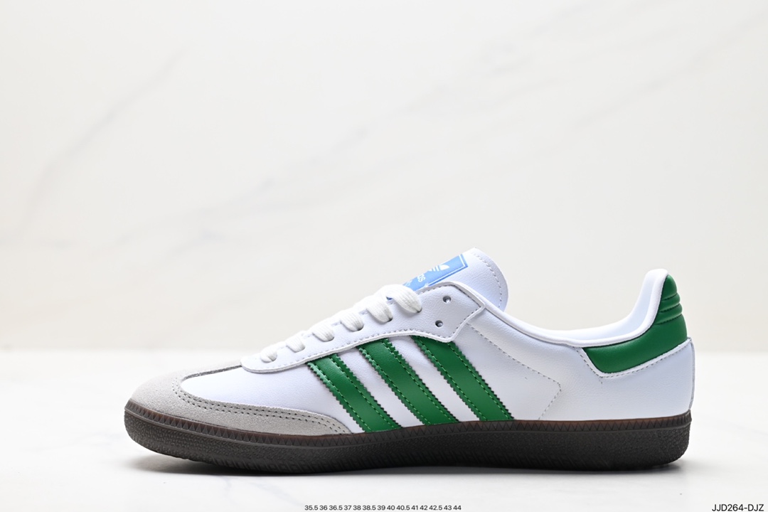 130 阿迪达斯三叶草Adidas Originals Samba Vegan OG”SPD“桑巴舞板鞋 IG1024