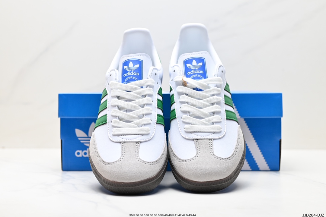 130 阿迪达斯三叶草Adidas Originals Samba Vegan OG”SPD“桑巴舞板鞋 IG1024