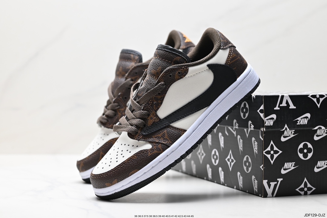 125 AJ1倒勾Travis Scott x Air Jordan 1 ” Reverse Mocha “ AJ1乔1 篮球鞋 CZ0790-005