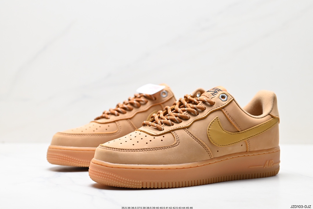 140 Nike Air Force1 Low AF1 经典款小麦色空军一号低帮休闲板鞋 CJ9179-200