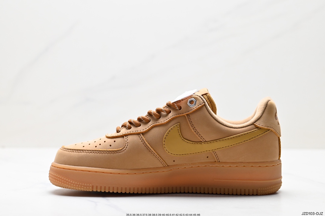 140 Nike Air Force1 Low AF1 经典款小麦色空军一号低帮休闲板鞋 CJ9179-200