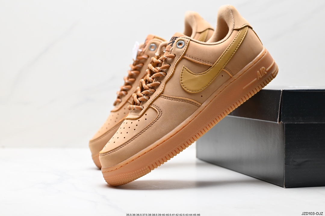 140 Nike Air Force1 Low AF1 经典款小麦色空军一号低帮休闲板鞋 CJ9179-200