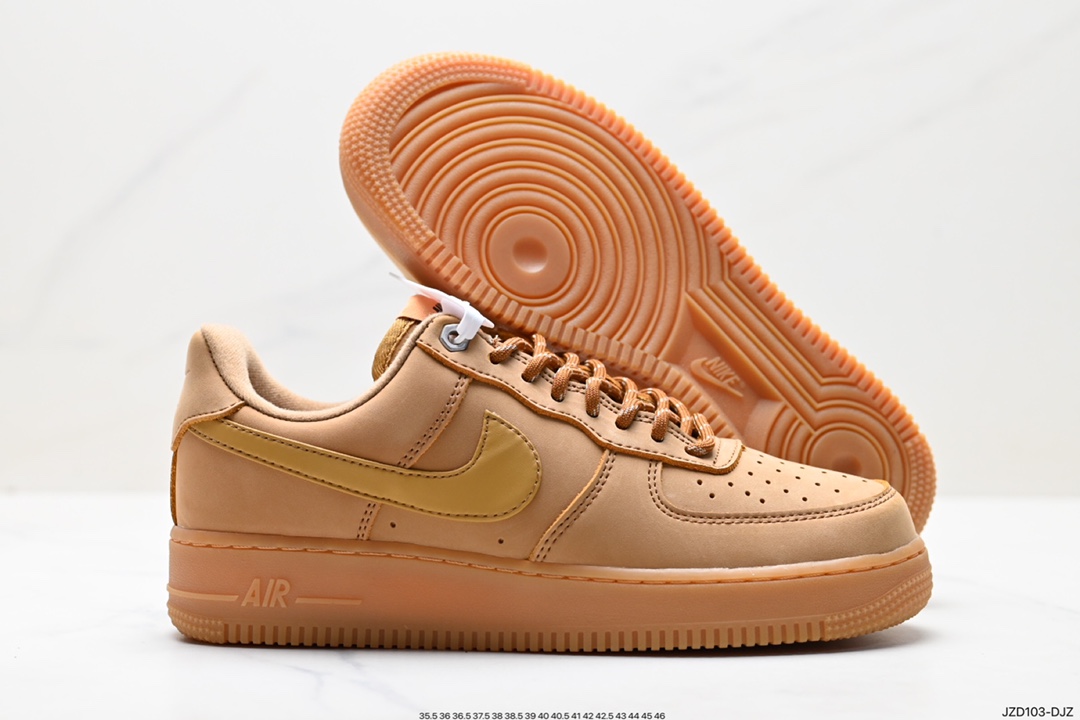 140 Nike Air Force1 Low AF1 经典款小麦色空军一号低帮休闲板鞋 CJ9179-200