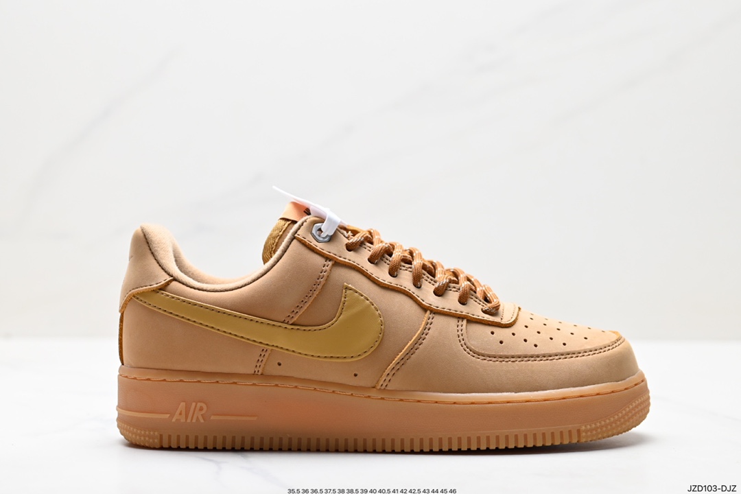 140 Nike Air Force1 Low AF1 经典款小麦色空军一号低帮休闲板鞋 CJ9179-200