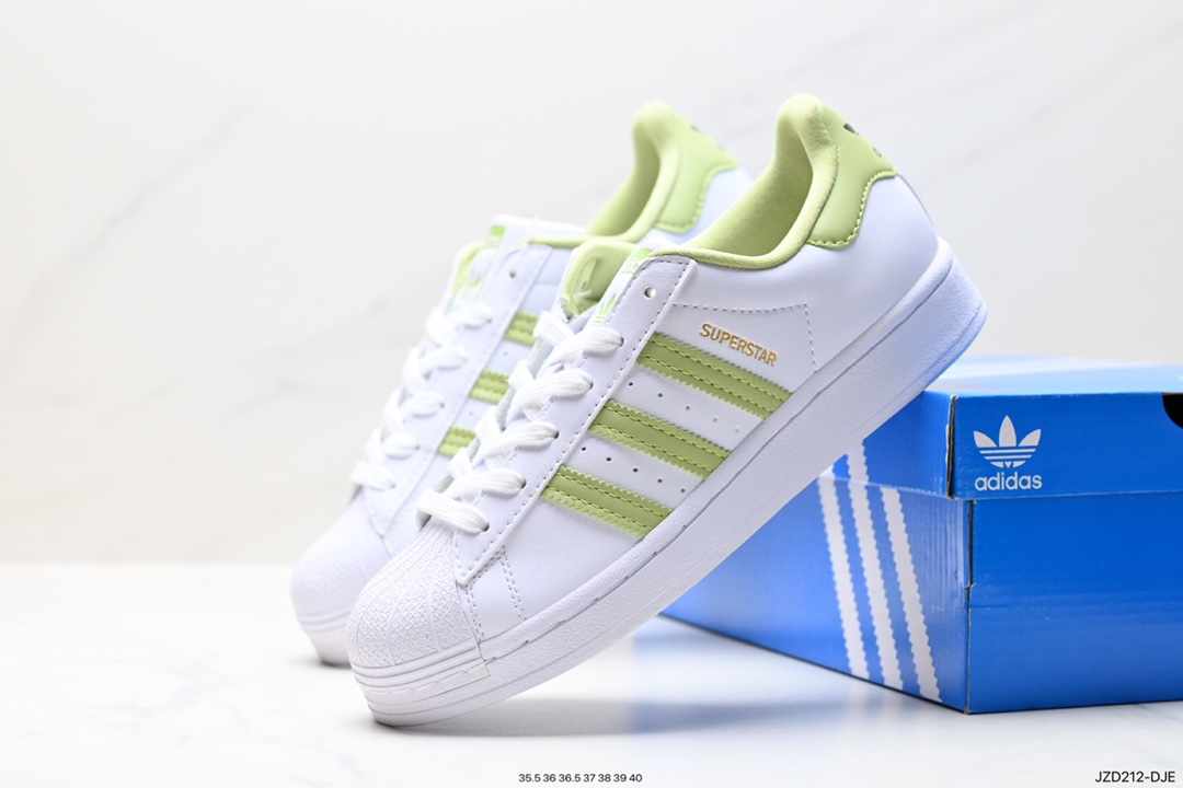 140 阿迪达斯Adidas三叶草 Originals Superstar Pride RM贝壳头板鞋 HQ6626