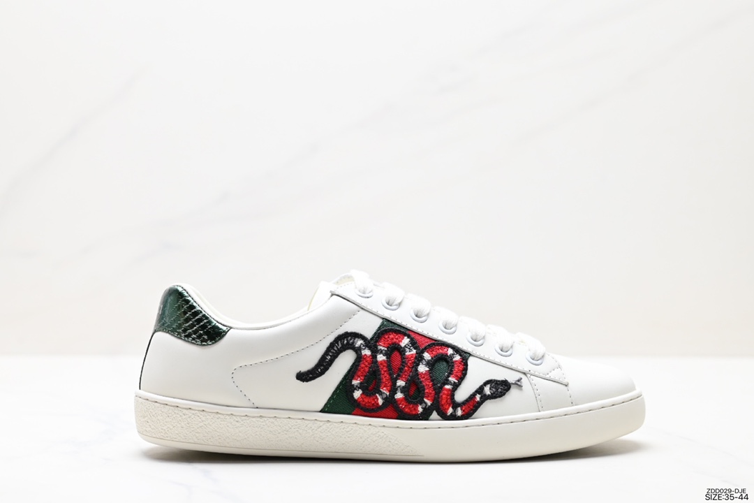 Gucci Shoes Sneakers Embroidery Calfskin Cowhide Rubber Fashion Casual
