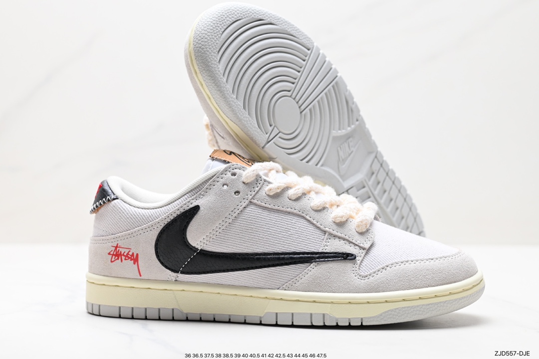 240 Stussy x Nike  SB Dunk Low 斯图西联名 米白 DD9776-068