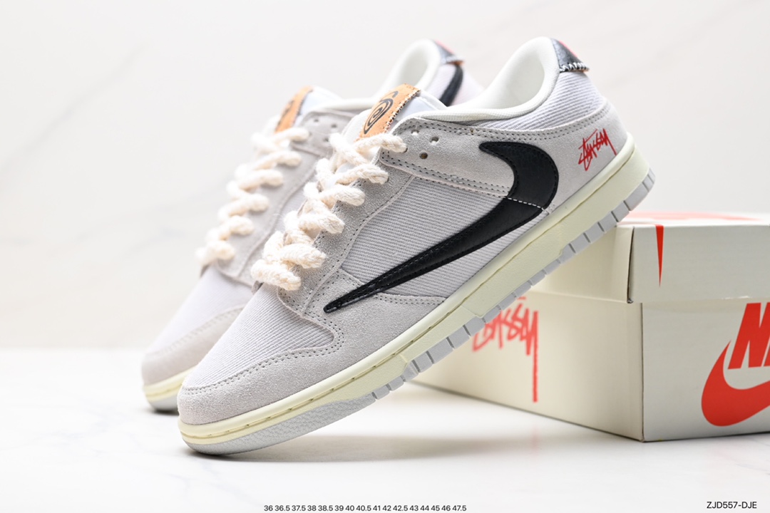 240 Stussy x Nike  SB Dunk Low 斯图西联名 米白 DD9776-068