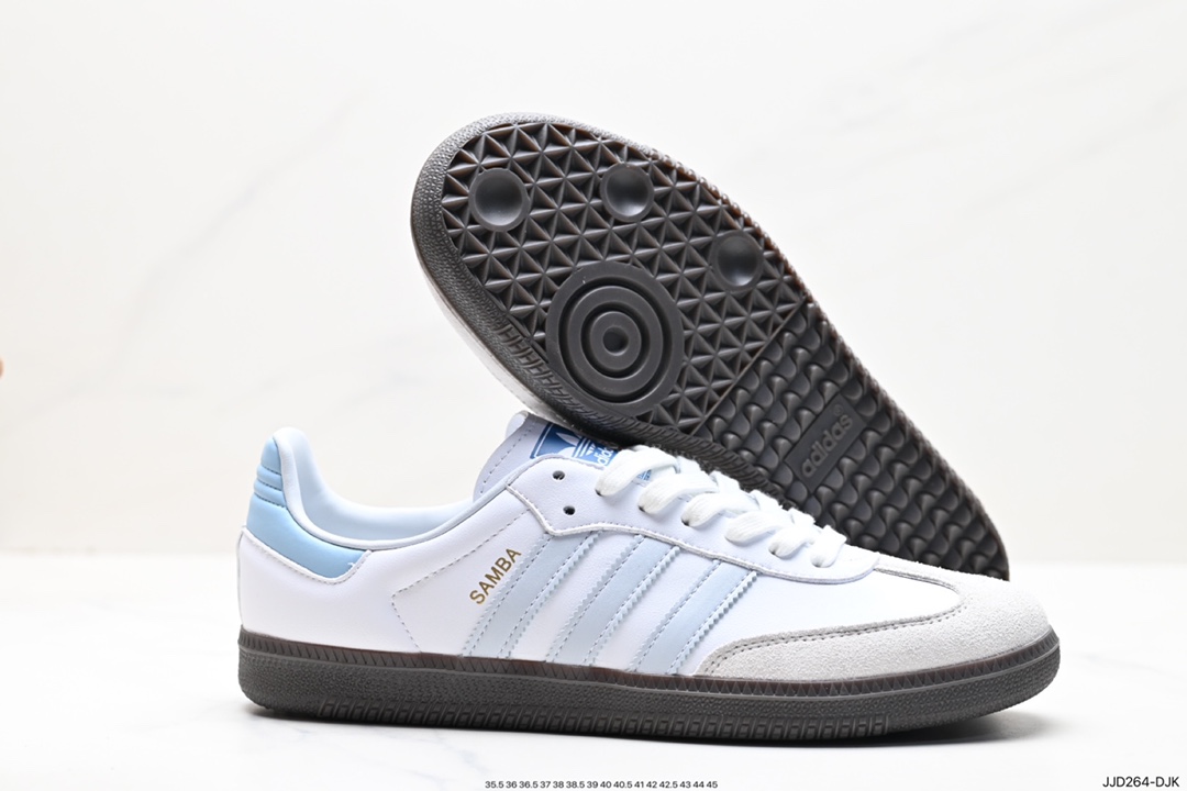 130 阿迪达斯三叶草Adidas Originals Samba Vegan OG”SPD“桑巴舞板鞋 ID2055