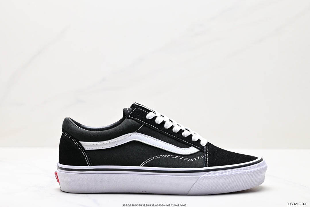 100 万斯Vans Old Skool Platform 黑武士 范斯官方 轻便耐磨舒适厚底休闲帆布鞋