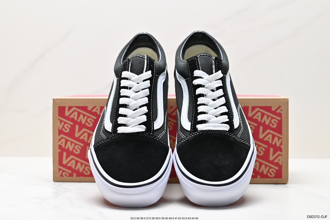 100 万斯Vans Old Skool Platform 黑武士 范斯官方 轻便耐磨舒适厚底休闲帆布鞋