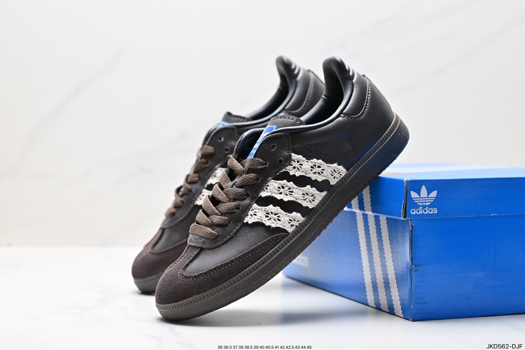 160 阿迪达斯三叶草Adidas Originals Samba Vegan OG”SPD“桑巴舞板鞋 B75807K