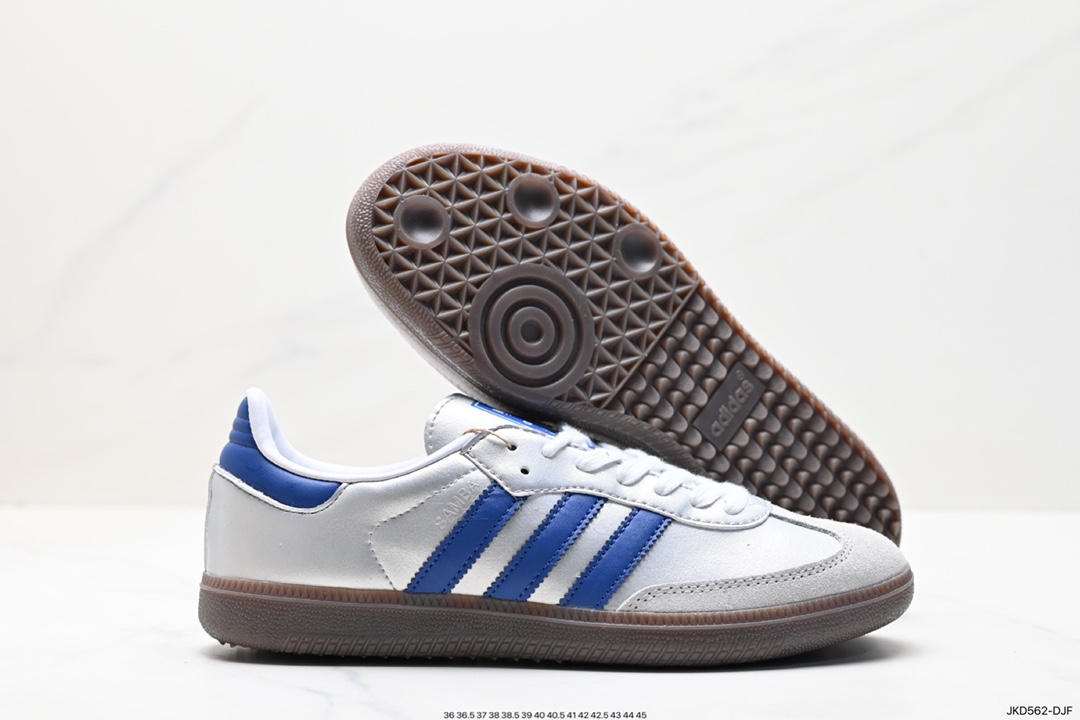 160 阿迪达斯三叶草Adidas Originals Samba Vegan OG”SPD“桑巴舞板鞋 ID2056