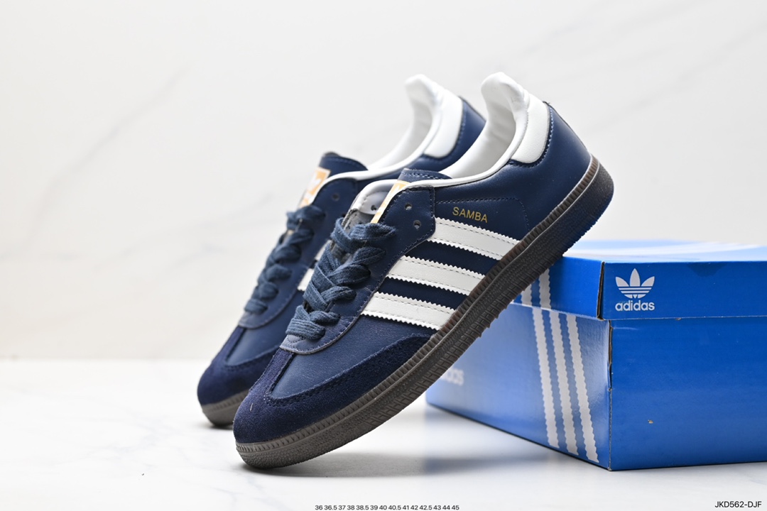 160 阿迪达斯三叶草Adidas Originals Samba Vegan OG”SPD“桑巴舞板鞋 ID2056