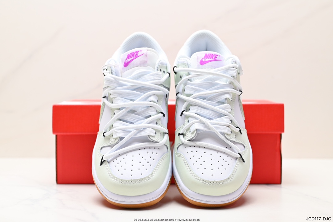 180 耐克Nike SB Dunk Low”Milk White/Pink/Smile“扣篮系列低帮休闲运动滑板板鞋 FD4623-131