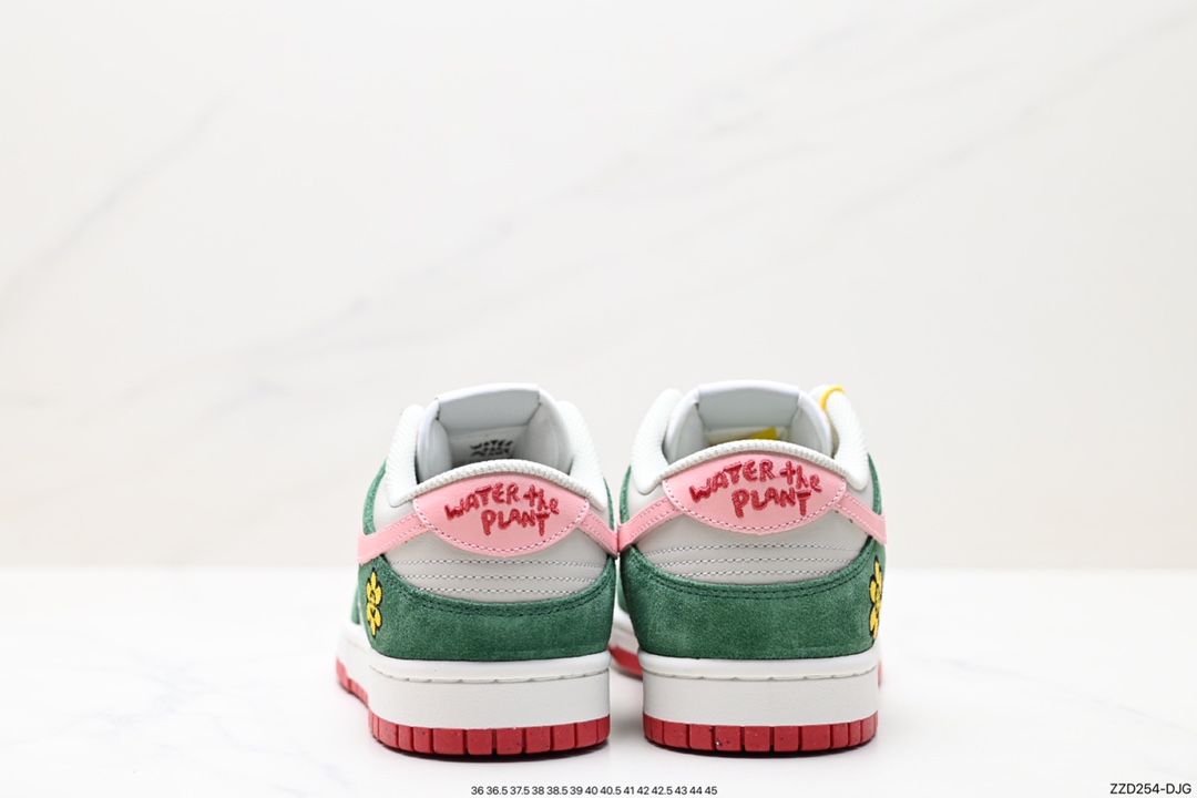 250 Water The Plant 1.0 Dunk Low”Shroom“太阳花笑脸系列低帮休闲运动滑板板鞋“摩卡棕黑太阳花”WTP028