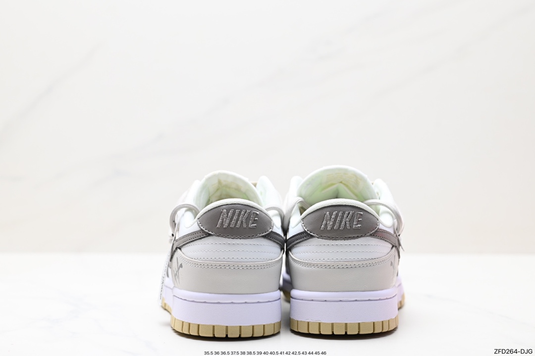 280 Nike  SB Dunk Low”Green/Beige“绑绳解构风 系列低帮休闲运动滑板板鞋 DV0833-100