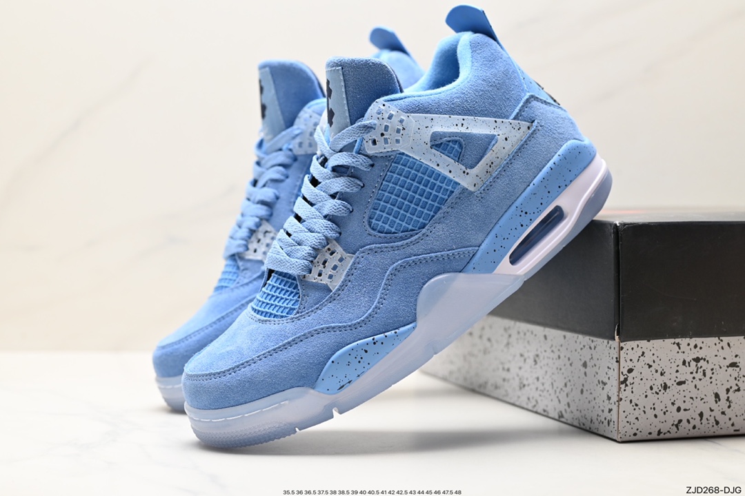 240 Nike Wmns Air Jordan 4 Retro GS”Linen”迈克尔·乔丹AJ4代中帮复古休闲运动文化篮球鞋“白卡其”