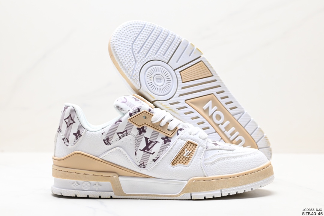 180 Louis Vuitton Trainer Maxi Low Sneaker 面包版马克西系列低帮板鞋