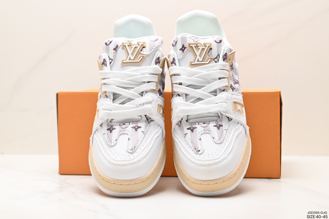 180 Louis Vuitton Trainer Maxi Low Sneaker 面包版马克西系列低帮板鞋