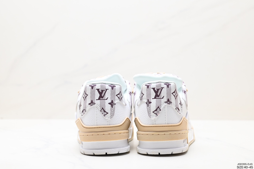 180 Louis Vuitton Trainer Maxi Low Sneaker 面包版马克西系列低帮板鞋