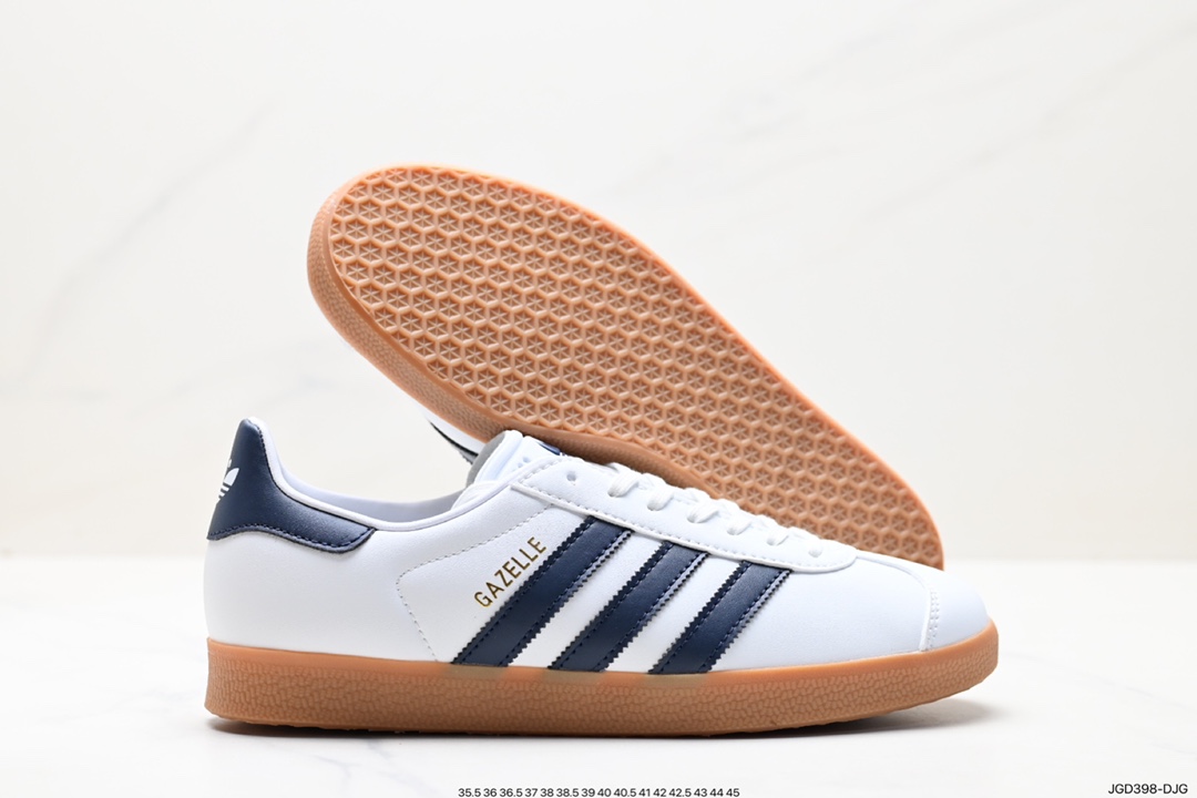 180 adidas Originals Gazelle INdoor 三叶草休闲防滑耐磨低帮板鞋 IG3507