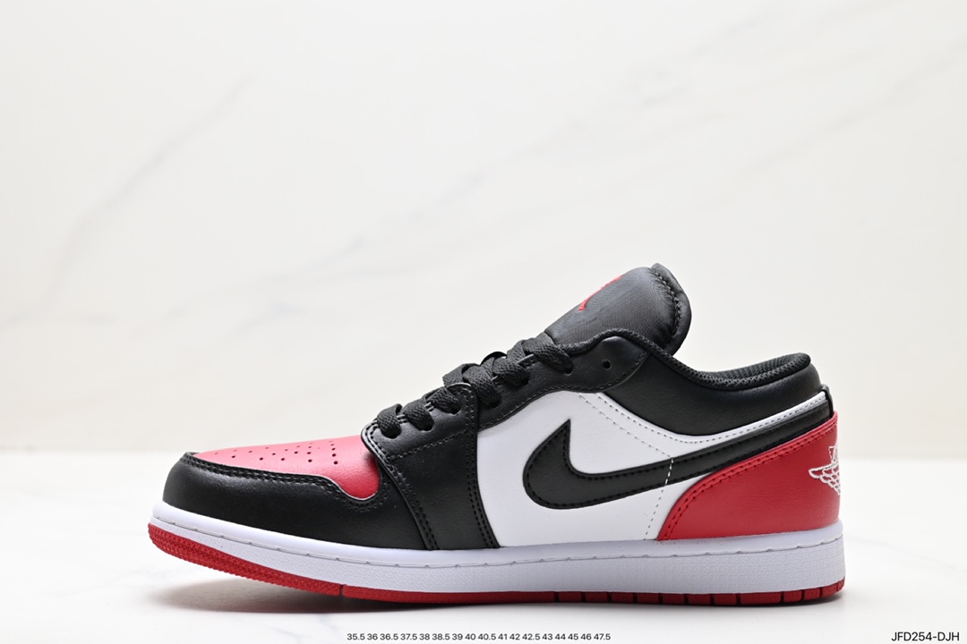 170 Air Jordan 1 Low 黑红脚趾 AJ1乔1低帮休闲板鞋 553558-161