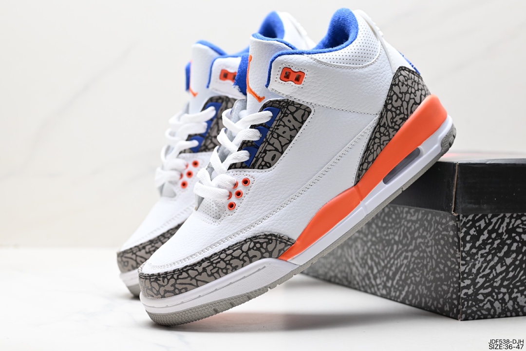 125 耐克Nike Air Jordan 3 Retro”Knicks“迈克尔·乔丹AJ3代中帮复休闲运动文化篮球鞋 DN3707-100