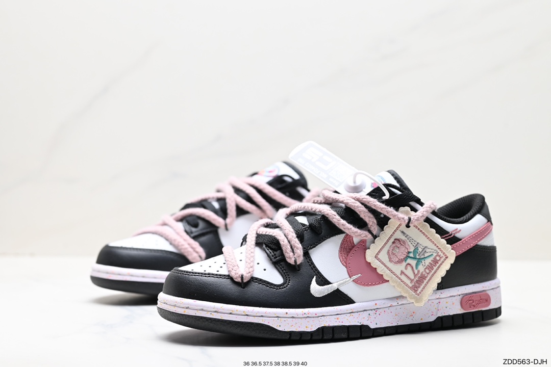 230 Nike SB Dunk Low 黑红泼墨 反转三勾