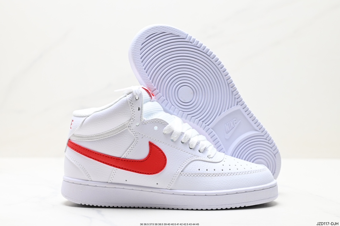 140 Nike Court Vision MID 休闲运动板鞋 白绿黄高帮百搭透气休闲运动板鞋 CD5466-105