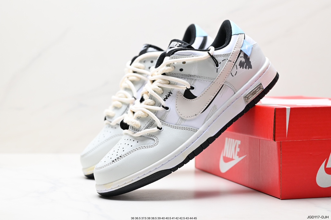 180 耐克Nike SB Dunk Low”Milk White/Pink/Smile“扣篮系列低帮休闲运动滑板板鞋 DH9765-002