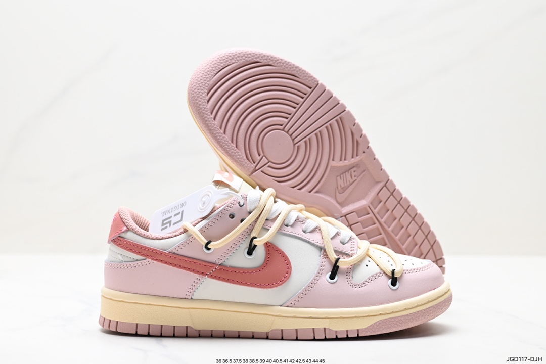 180 耐克Nike SB Dunk Low”Milk White/Pink/Smile“扣篮系列低帮休闲运动滑板板鞋 DH9765-002