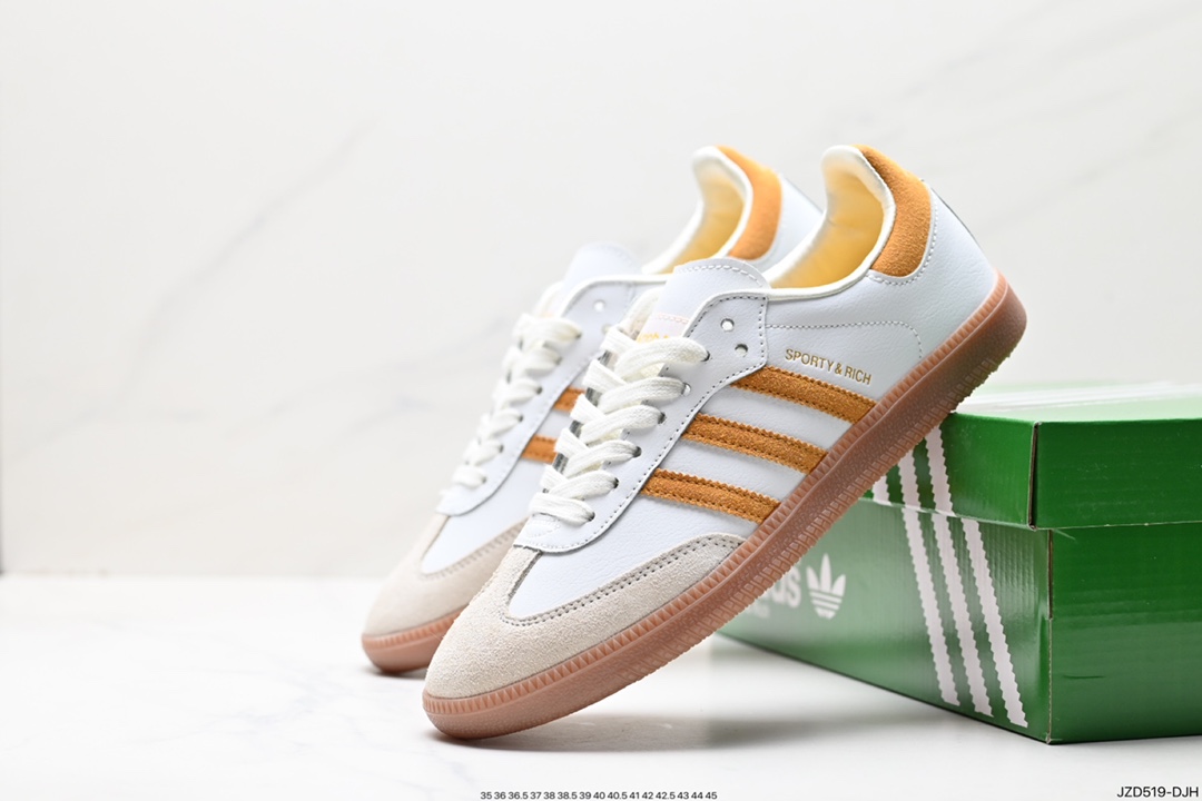 140 阿迪达斯三叶草Adidas Originals Samba Vegan OG”SPD“桑巴舞板鞋 IF5661