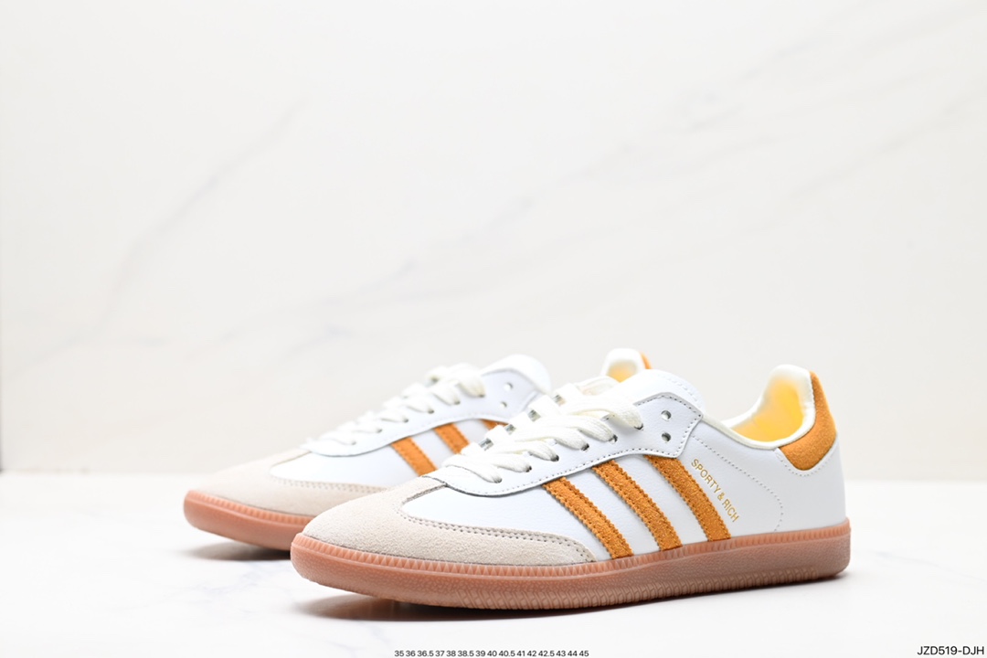 140 阿迪达斯三叶草Adidas Originals Samba Vegan OG”SPD“桑巴舞板鞋 IF5661