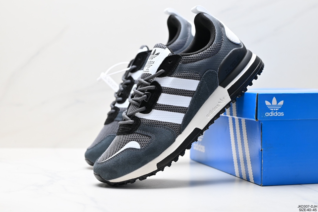 160 阿迪达斯Adidas Originals ZX 700 三叶草经典复古校园系列原标半码HO1850