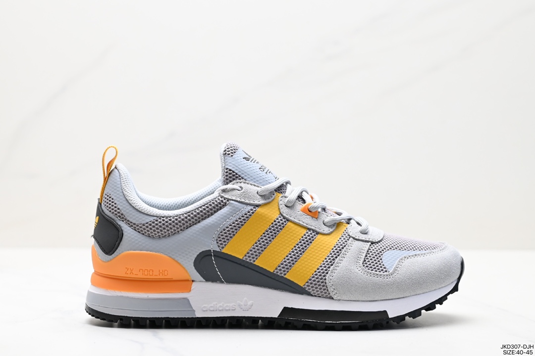 160 阿迪达斯Adidas Originals ZX 700 三叶草经典复古校园系列原标半码HO1850