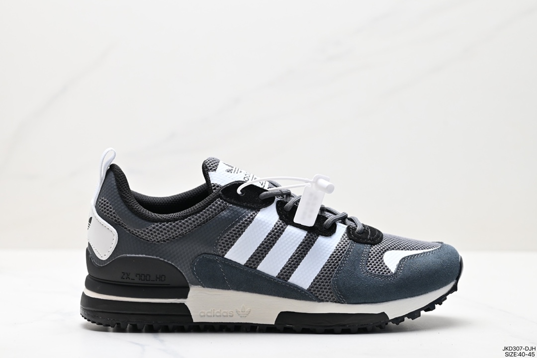 160 阿迪达斯Adidas Originals ZX 700 三叶草经典复古校园系列原标半码HO1850